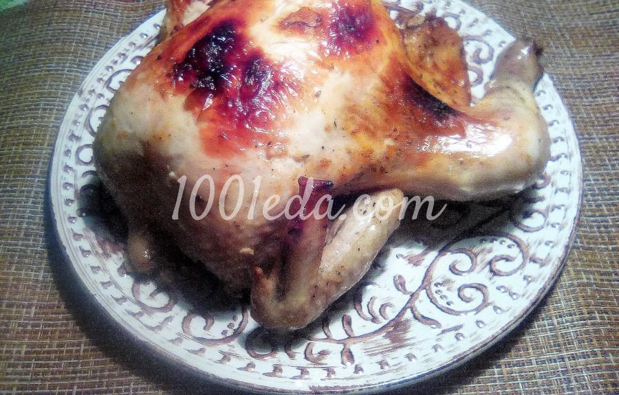 Курица, запечённая целиком в рукаве в духовке: пошаговое фото