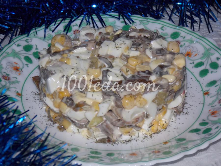 Салат с грибами и морской капустой: пошаговый с фото