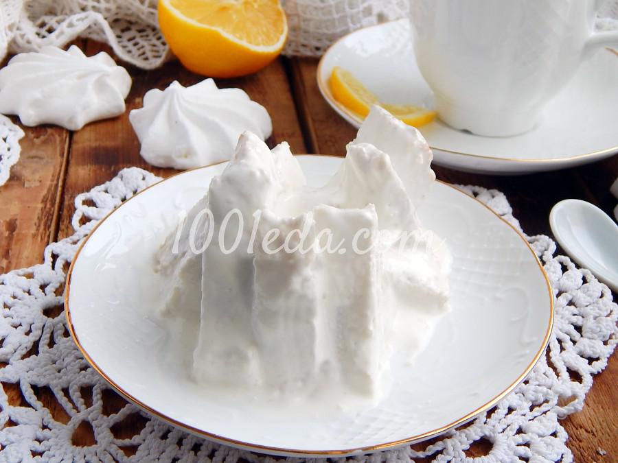 Десерт "Айсберг" со сметанным кремом: пошаговый с фото