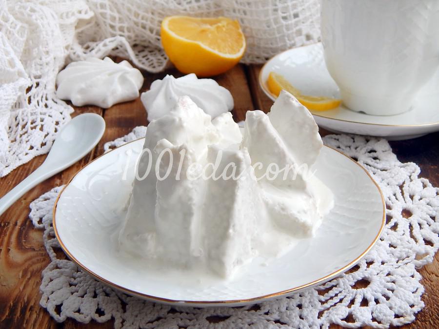 Десерт "Айсберг" со сметанным кремом: пошаговый с фото