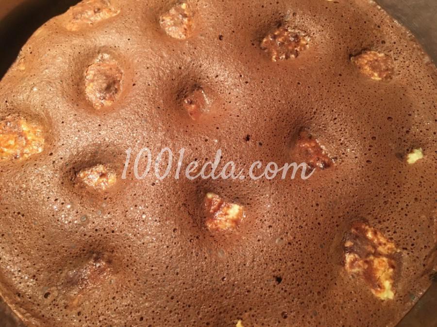 Пирог шоколадный с творожными шариками: пошаговое фото