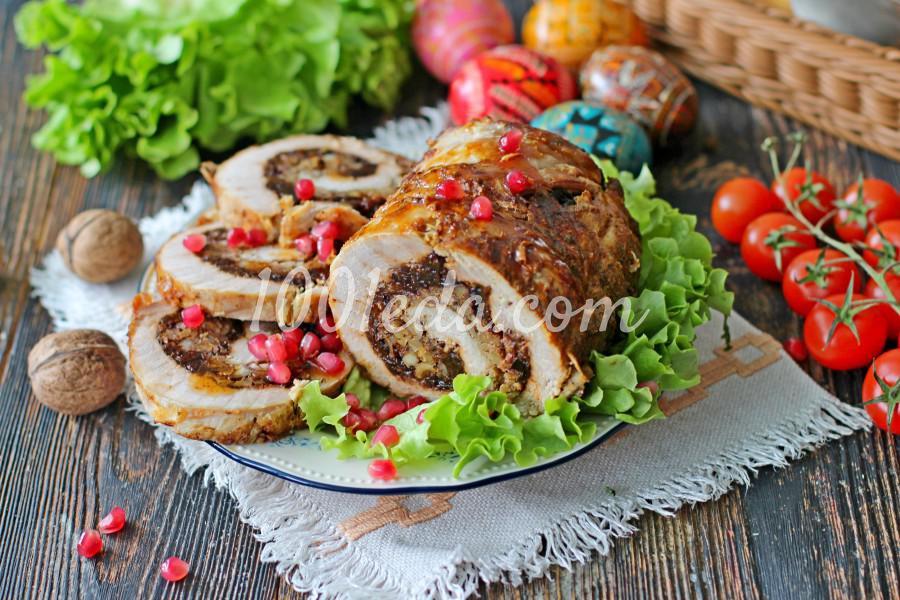 Мясной рулет с черносливом: пошаговый с фото