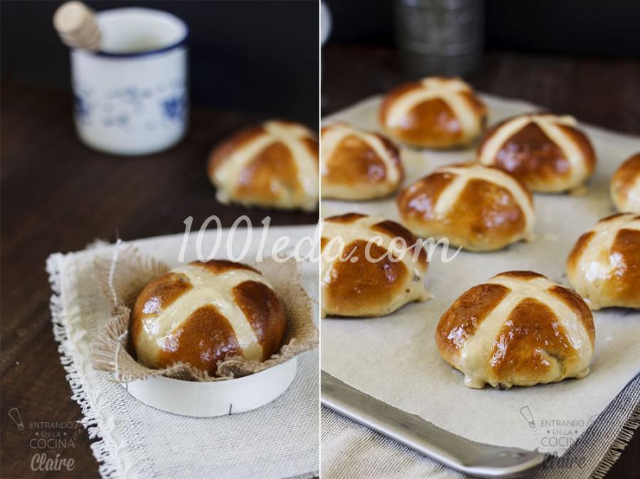 Английские крестовые булочки (пасхальные булочки)