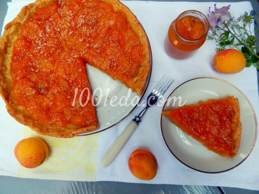 Открытый пирог с абрикосовым джемом: пошаговый с фото