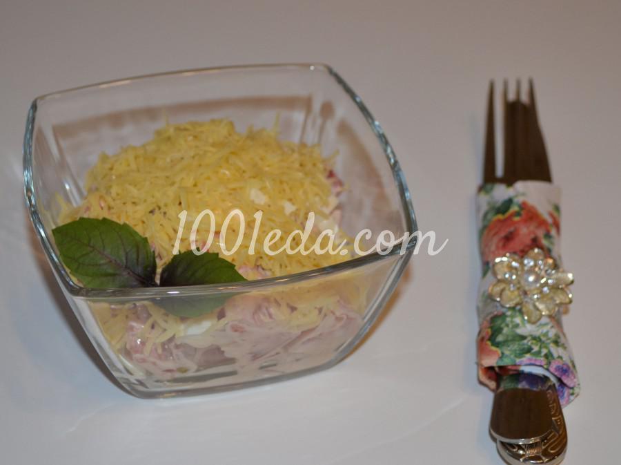 Быстрый и вкусный салат Сытный ужин: пошаговый с фото