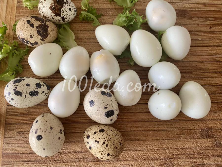Закуска с перепелиным яйцом и лососем: пошаговое фото - Шаг №1