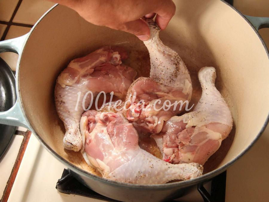 Кассуле из белой фасоли с курицей, грудинкой и колбасками: пошаговое фото - Шаг №4 Кассуле из белой фасоли с курицей, грудинкой и колбасками: пошаговое фото - Шаг №4