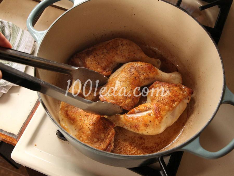 Кассуле из белой фасоли с курицей, грудинкой и колбасками: пошаговое фото - Шаг №5 Кассуле из белой фасоли с курицей, грудинкой и колбасками: пошаговое фото - Шаг №5