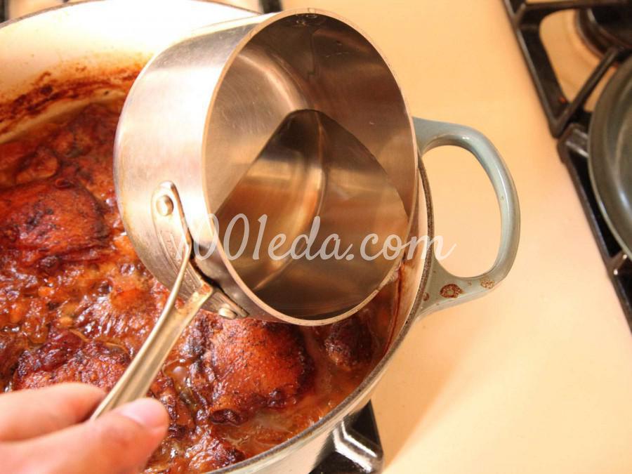 Кассуле из белой фасоли с курицей, грудинкой и колбасками: пошаговое фото - Шаг №11