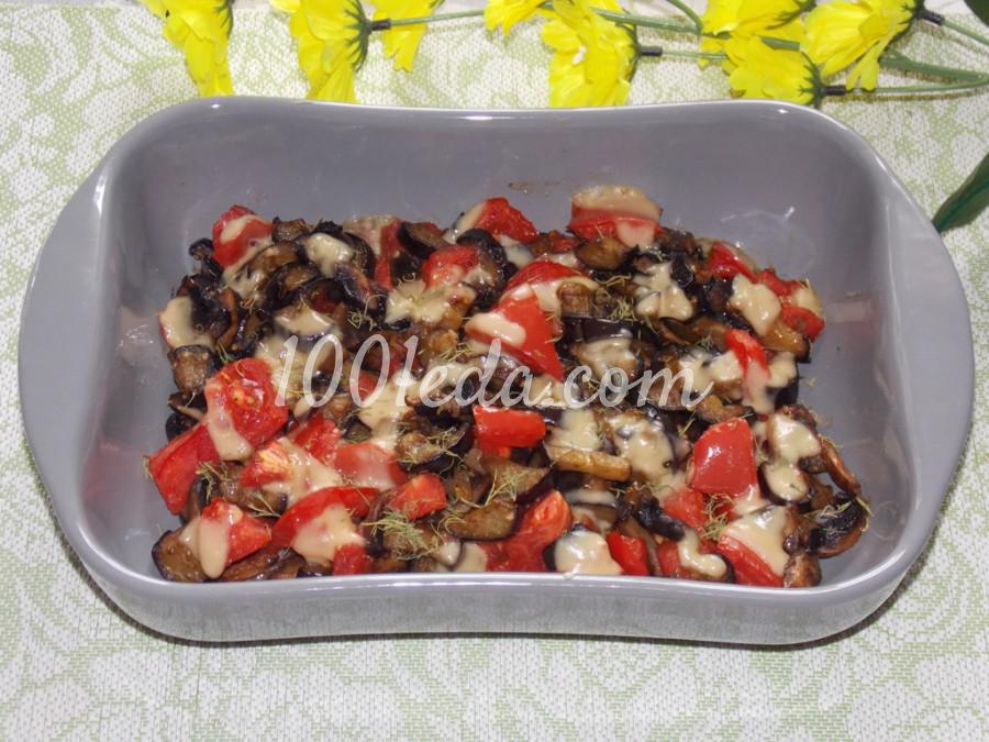Вкусные овощи с грибами под сыром: пошаговый с фото