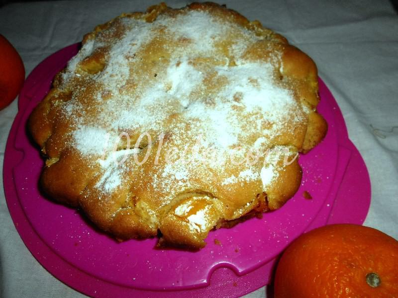 Вкусный заливной пирог с апельсином: пошаговый с фото