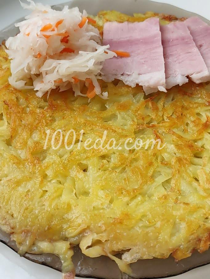Хрустящий картофельный драник без яиц, муки и прочего: пошаговый с фото