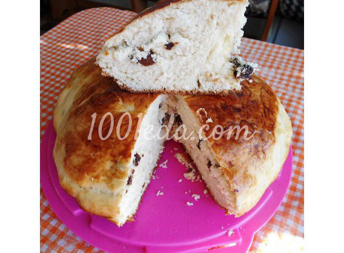 Пирог с изюмом – простой рецепт: пошаговый с фото