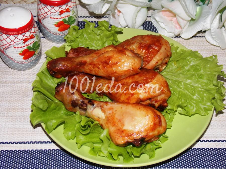 Куриные голени запеченные во вкусном соусе: пошаговое фото