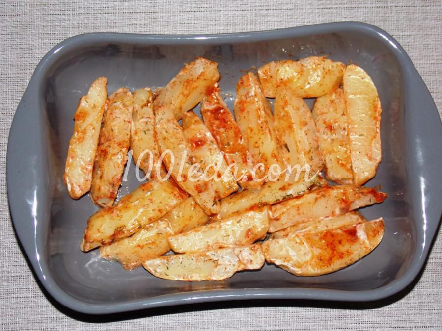 Дольки картофеля в соусе с семечками: пошаговое фото - Шаг №4