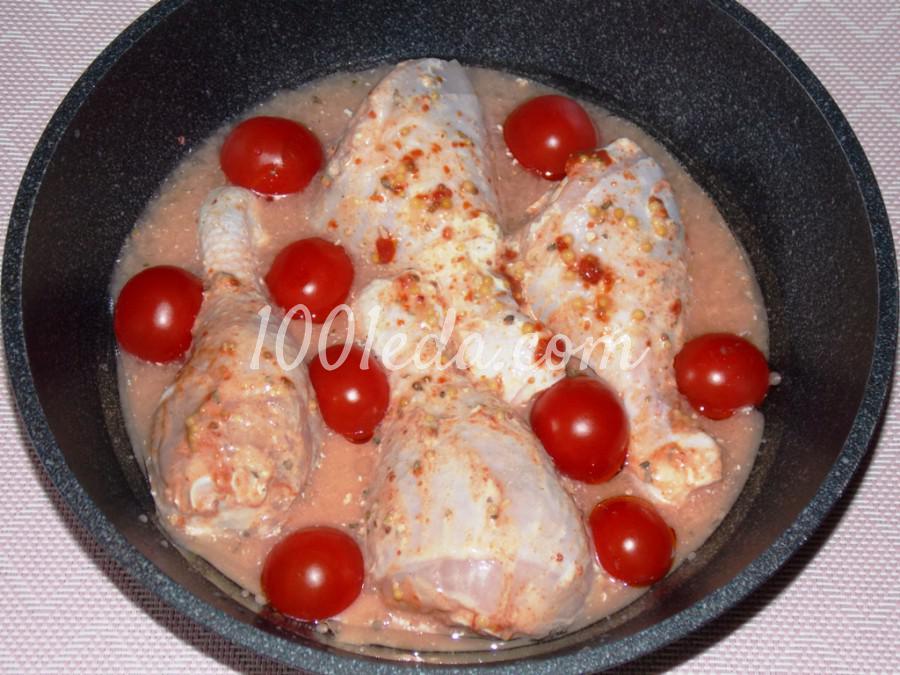 Куриные голени с томатами черри в духовке: пошаговый с фото - Шаг №5