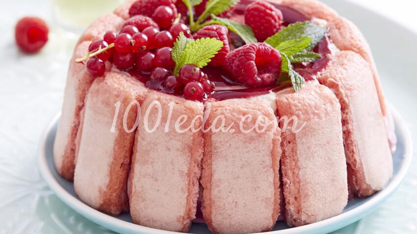 Малиновая шарлотка